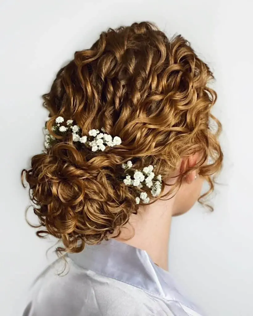 prom hairstyles for curly hair Artistic Updo of Tight and Bouncy Curls