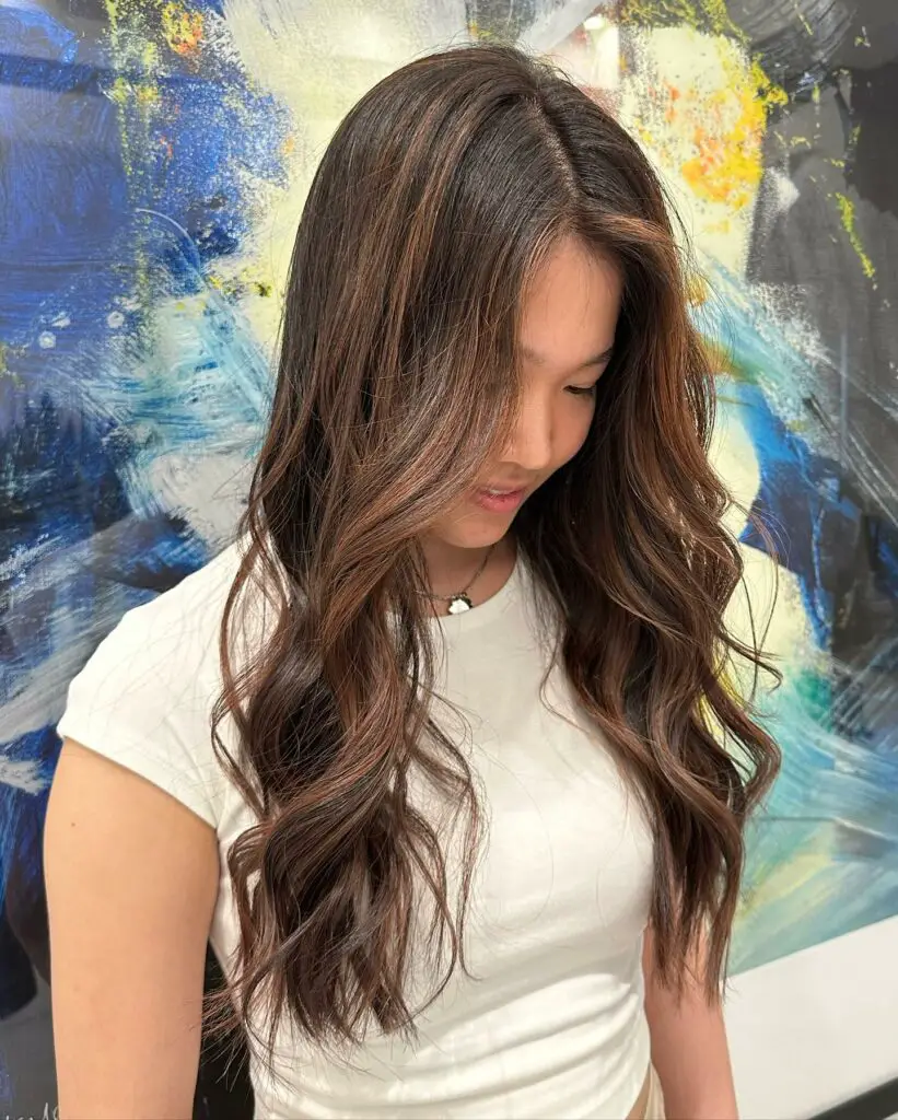 Beautiful and Soft Brunette Tones with Subtle Highlights for spring season