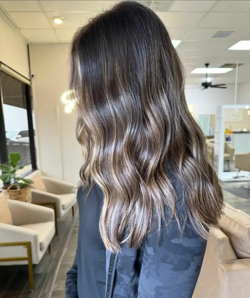 Cool-toned Brunette Balayage Color spring hair colors