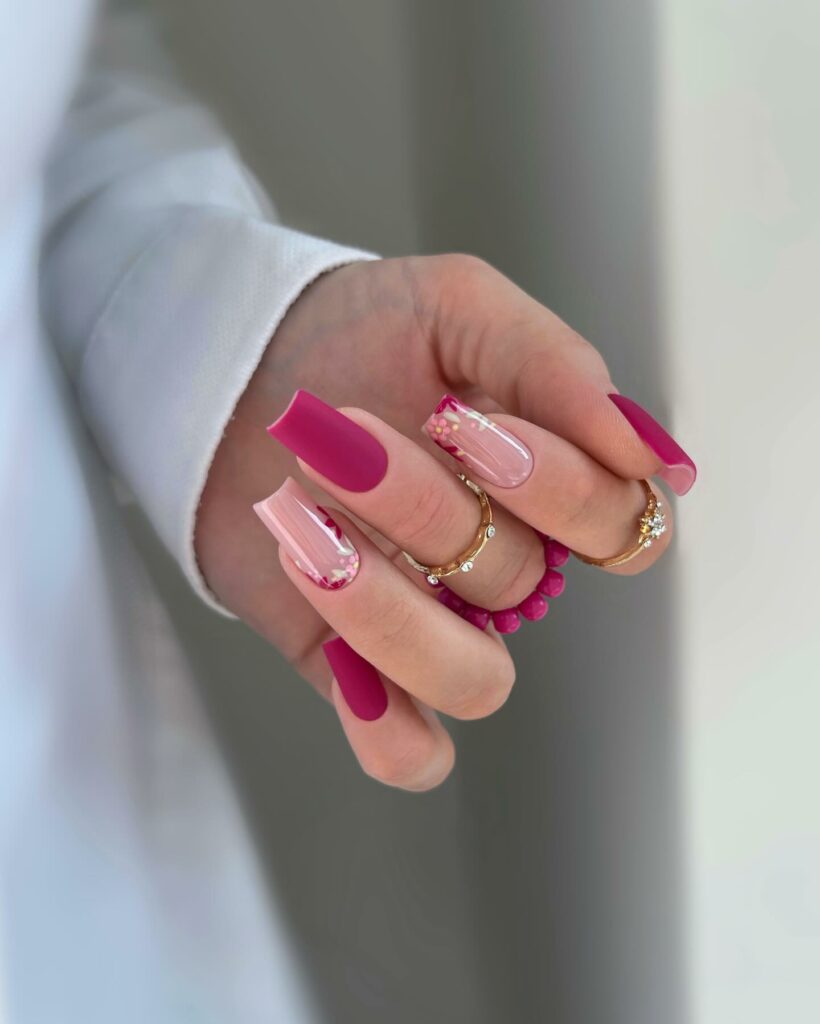 Glamoures Pink Elegance Nails