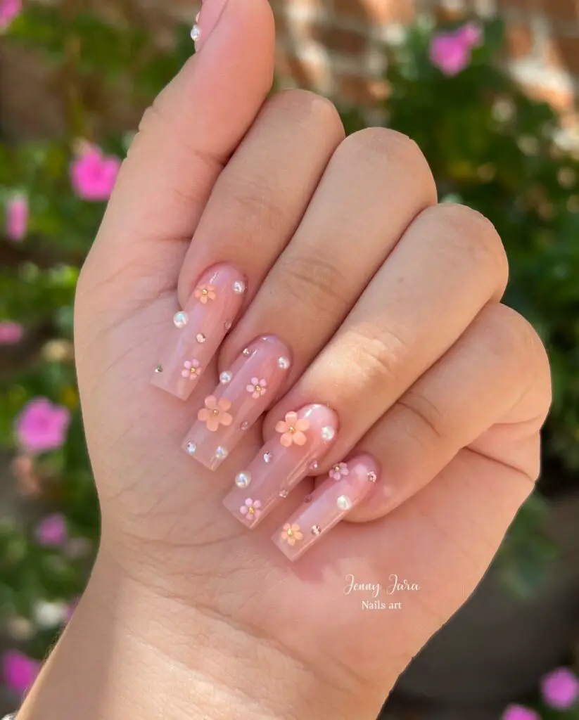 Petal Pink Serenade Nails