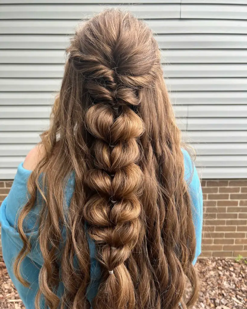 Half-up Pull-through Braid for Prom