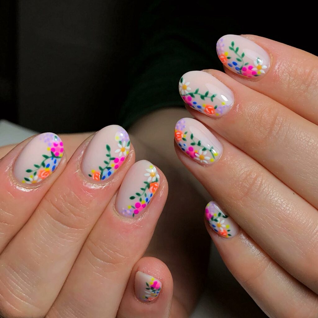 Spring Blossom Fiesta Nails