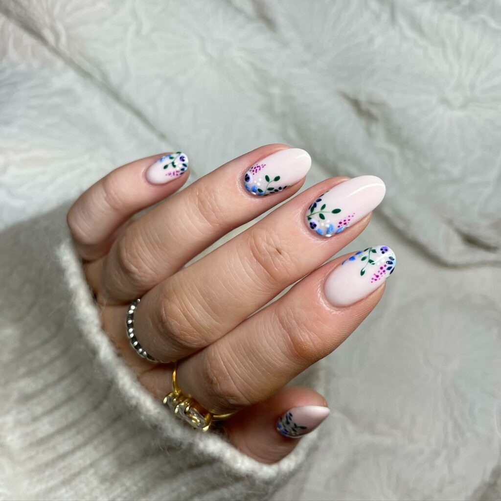 Whispering Wildflowers Spring Nails