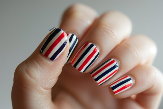 patriotic stripes nails